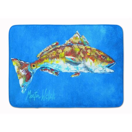 Carolines Treasures Fish Red Fish Seafood Two Machine Washable Memory Foam Mat MW1098RUG